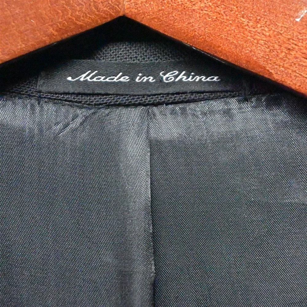 Nicklaus‎ 44L Black Silver Button 2 Button Blazer Suit Jacket Sport Coat